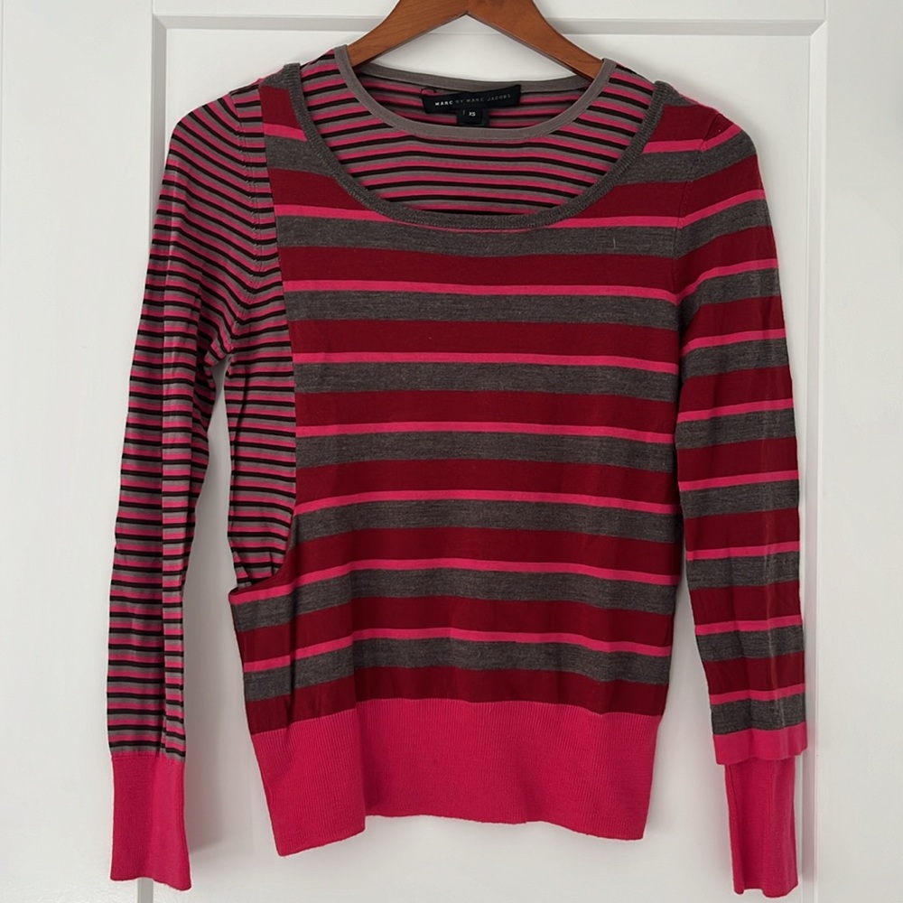 Marc by Marc Jacobs Multi Stripe Sweater